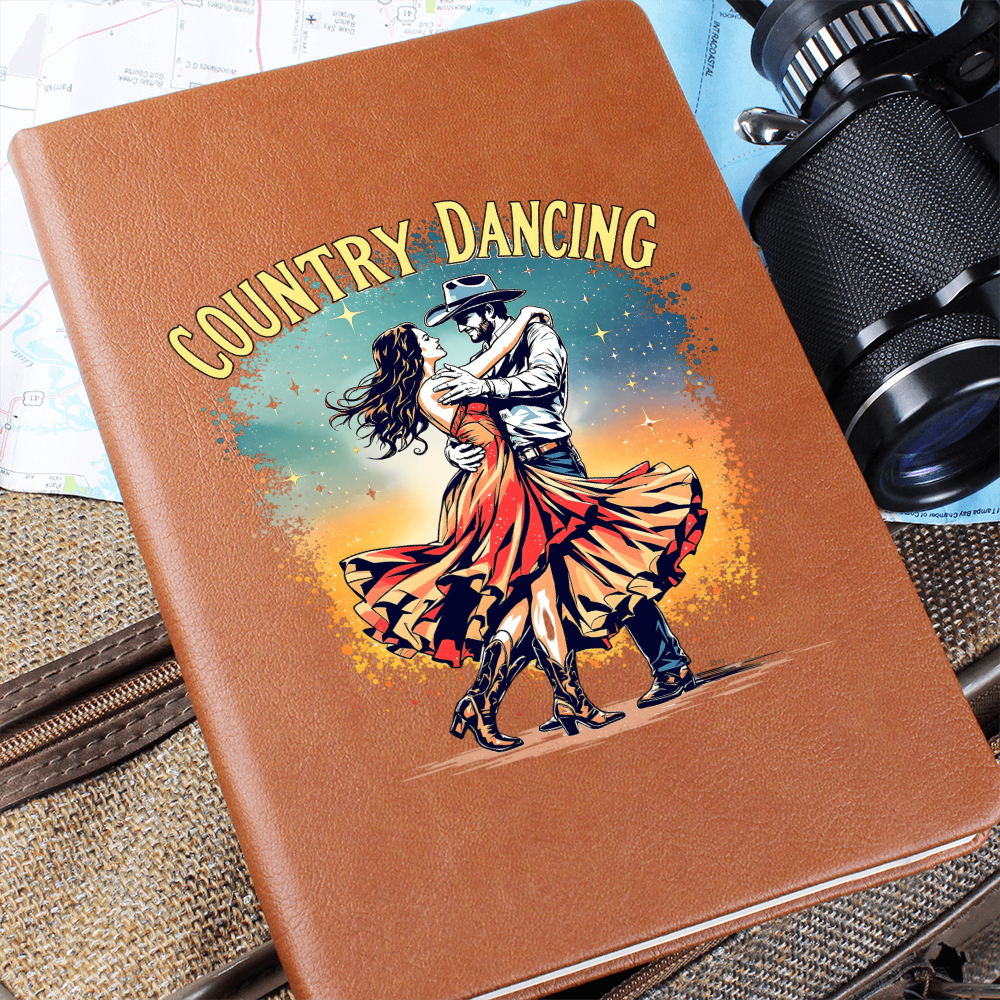 Country Dancing Journal – Western Leather Notebook for Dancers
