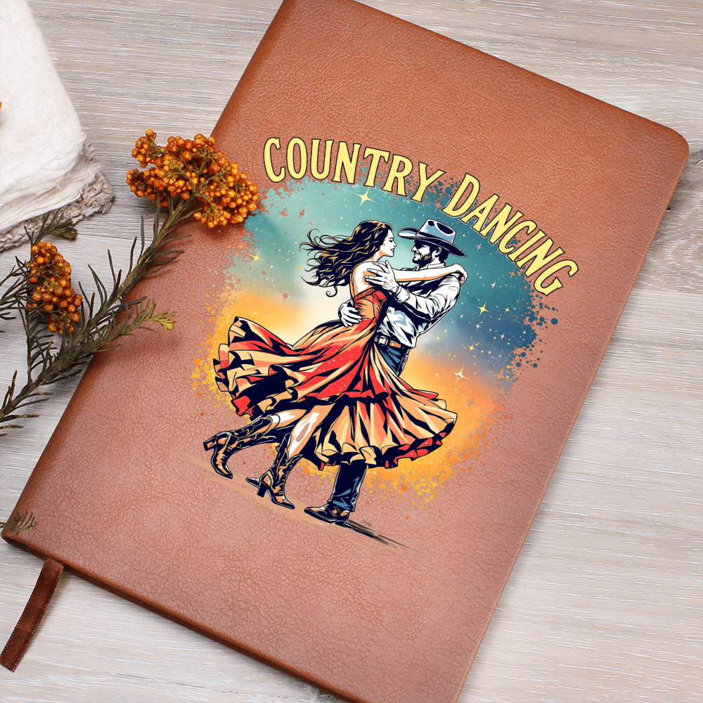 Country Dancing Journal – Western Leather Notebook for Dancers