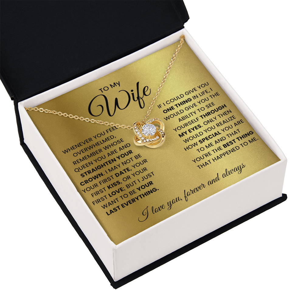 Love Knot Necklace for Wife – Forever & Always, Gift from Husband