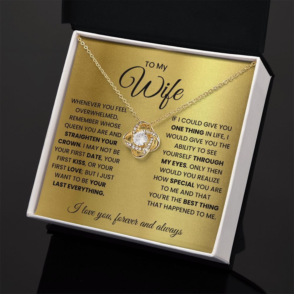 Love Knot Necklace for Wife – Forever & Always, Gift from Husband