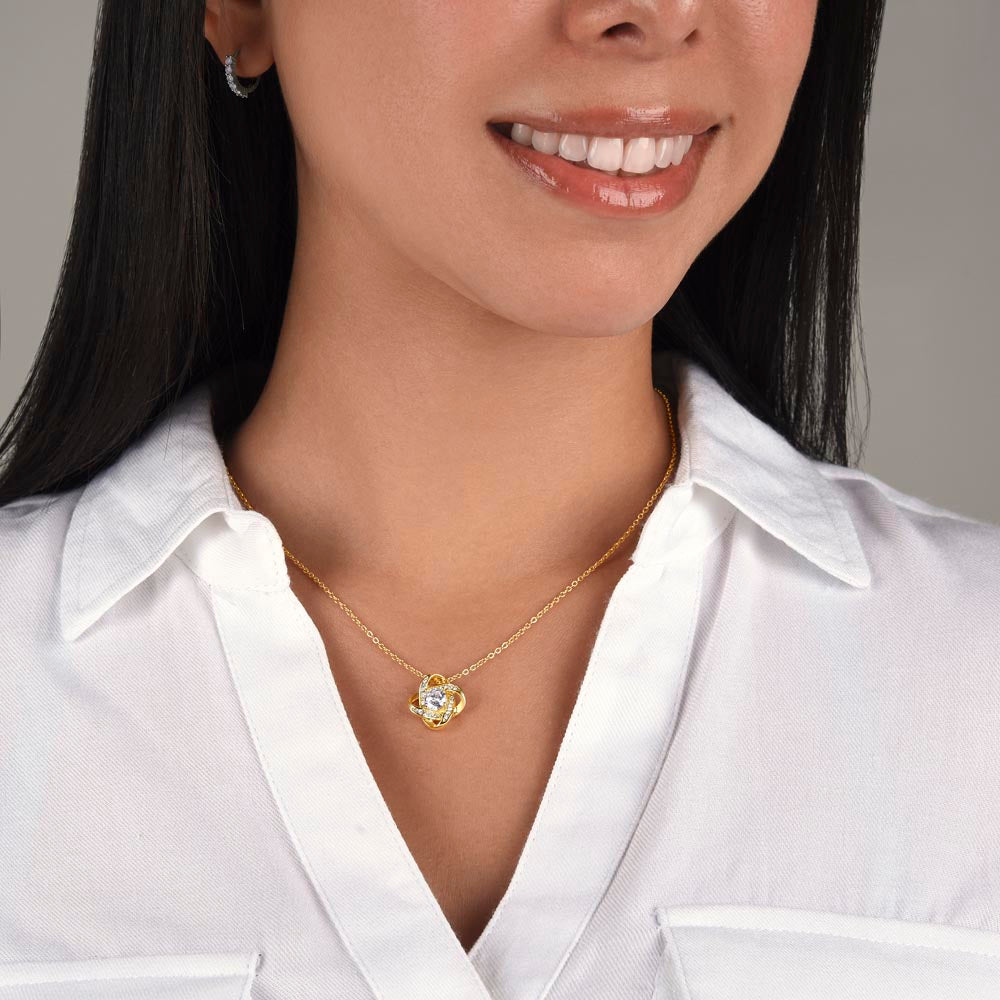 To My Beautiful Wife – Love Knot Necklace, You Complete My Life