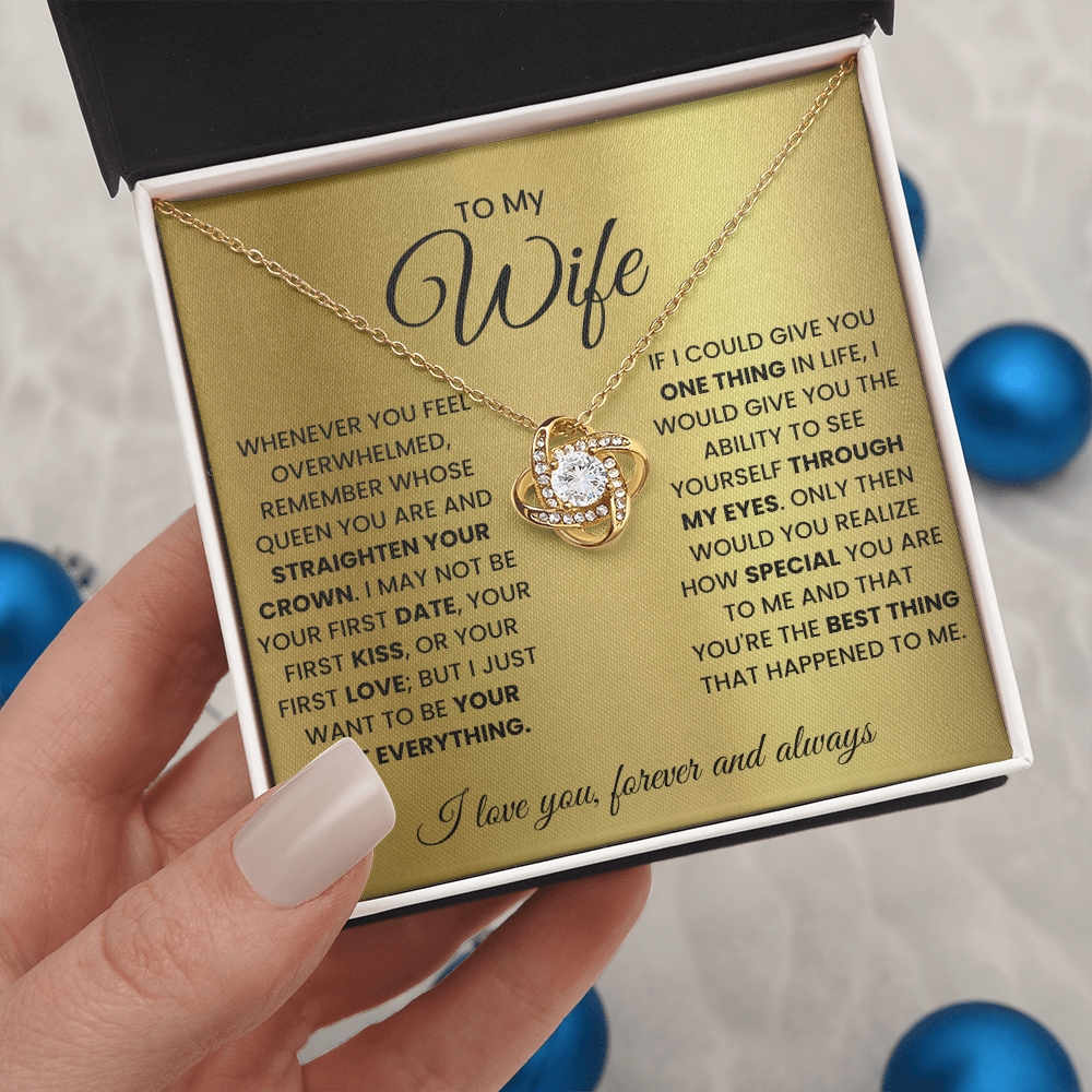 Love Knot Necklace for Wife – Forever & Always, Gift from Husband