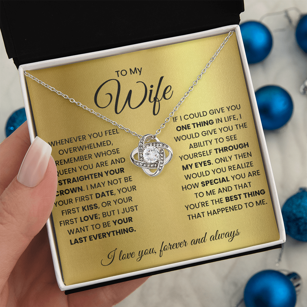 Love Knot Necklace for Wife – Forever & Always, Gift from Husband