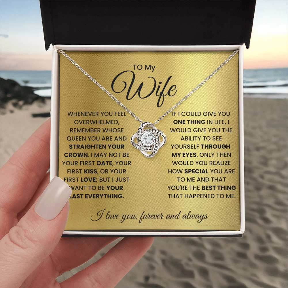 Love Knot Necklace for Wife – Forever & Always, Gift from Husband
