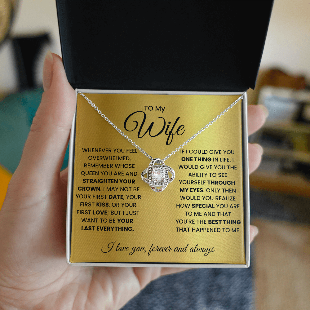 Love Knot Necklace for Wife – Forever & Always, Gift from Husband