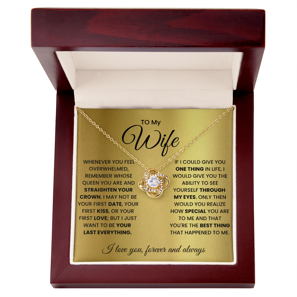 Love Knot Necklace for Wife – Forever & Always, Gift from Husband