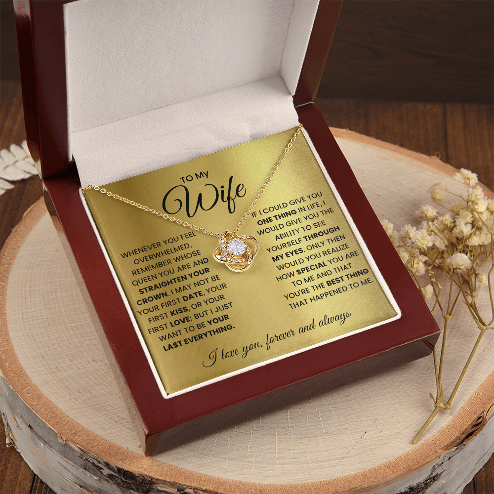 Love Knot Necklace for Wife – Forever & Always, Gift from Husband