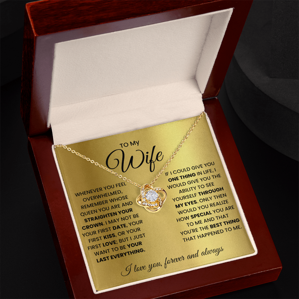 Love Knot Necklace for Wife – Forever & Always, Gift from Husband