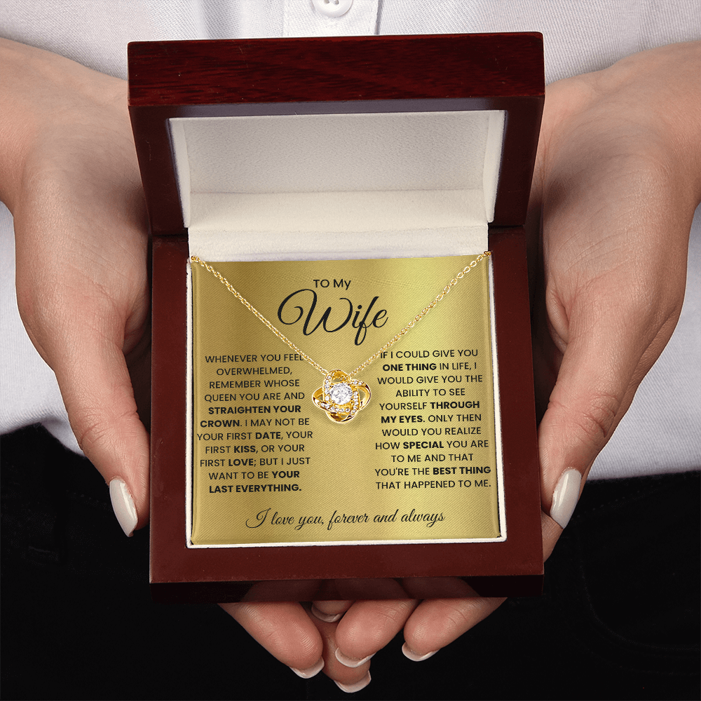 Love Knot Necklace for Wife – Forever & Always, Gift from Husband