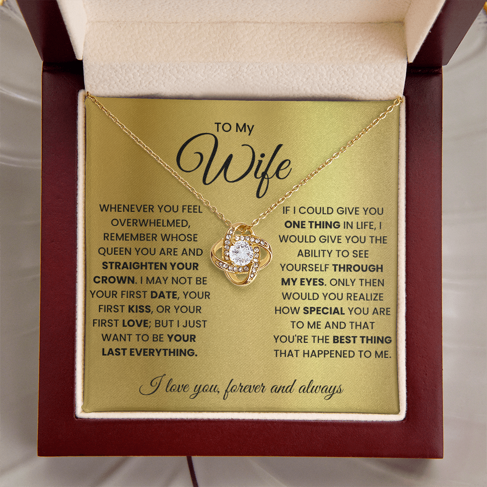 Love Knot Necklace for Wife – Forever & Always, Gift from Husband