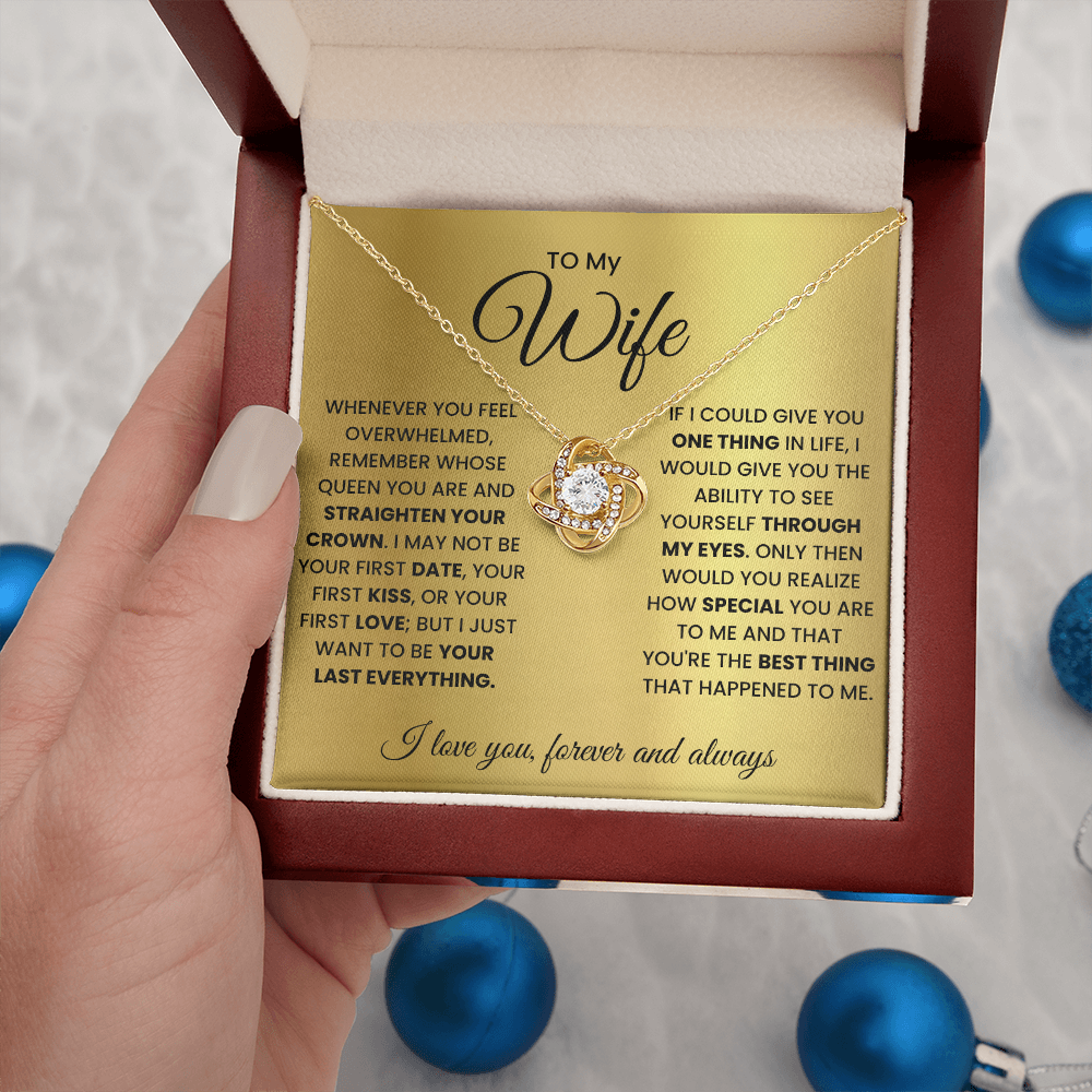 Love Knot Necklace for Wife – Forever & Always, Gift from Husband