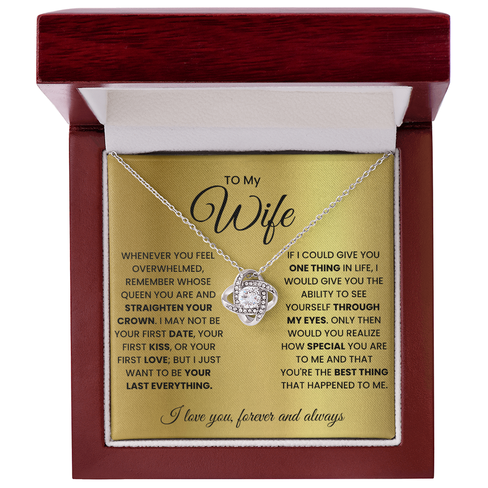 Love Knot Necklace for Wife – Forever & Always, Gift from Husband