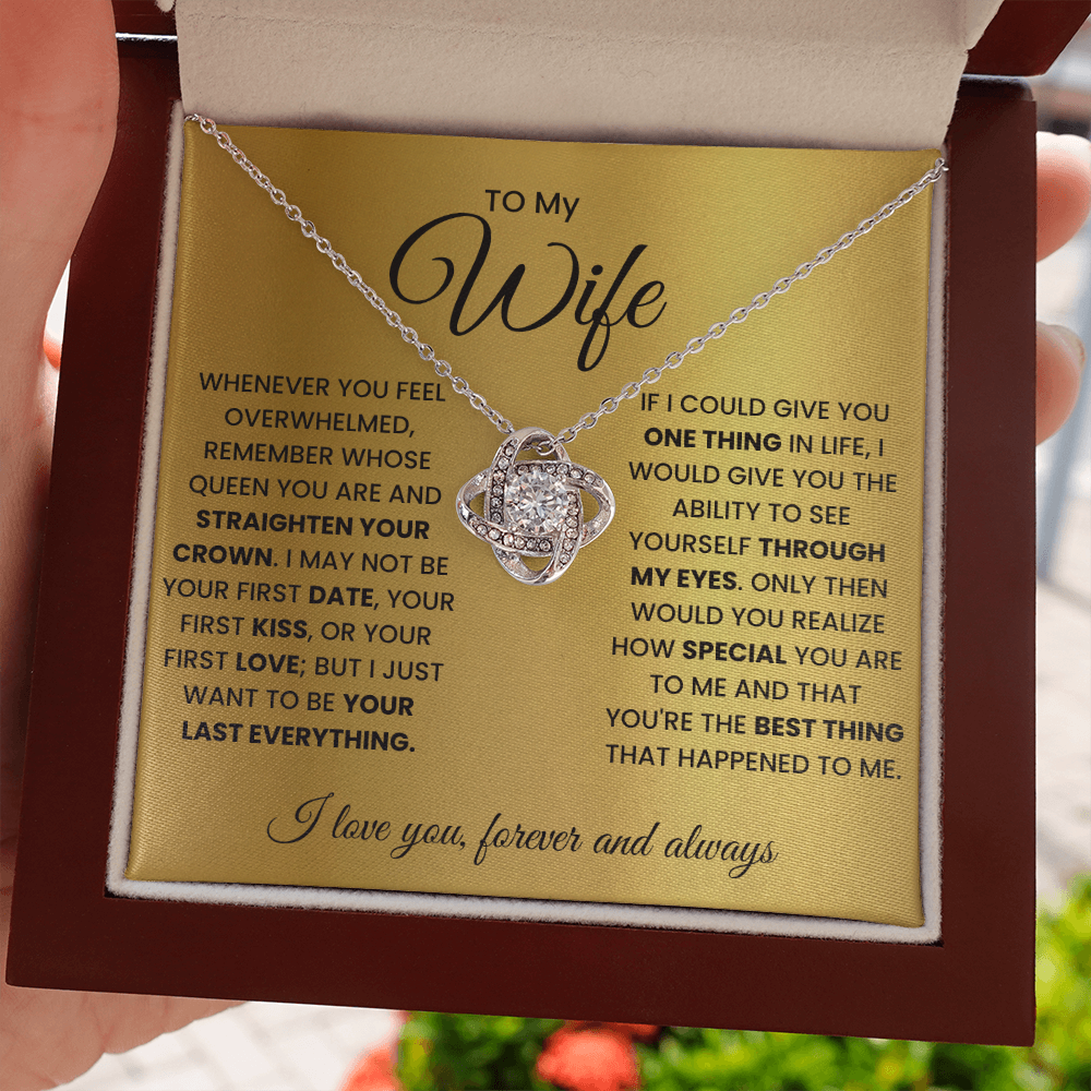 Love Knot Necklace for Wife – Forever & Always, Gift from Husband