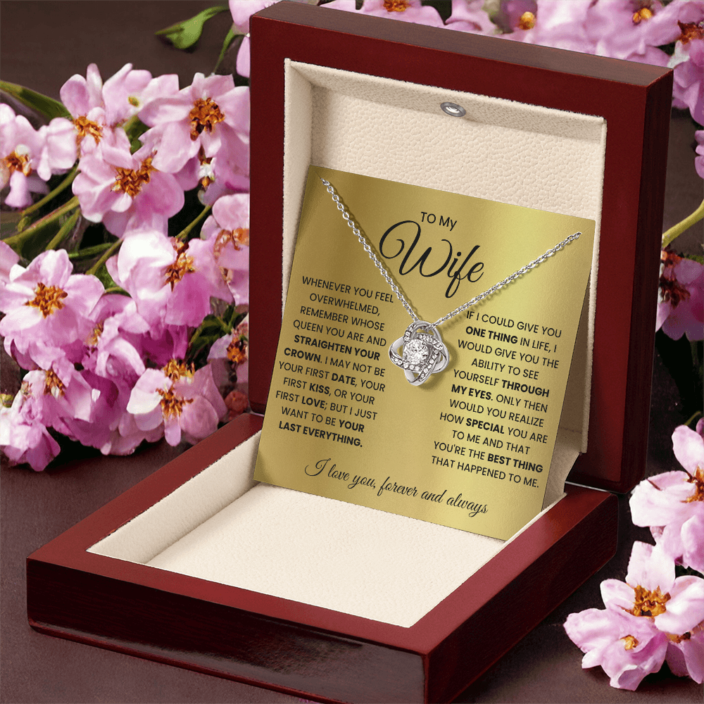 Love Knot Necklace for Wife – Forever & Always, Gift from Husband