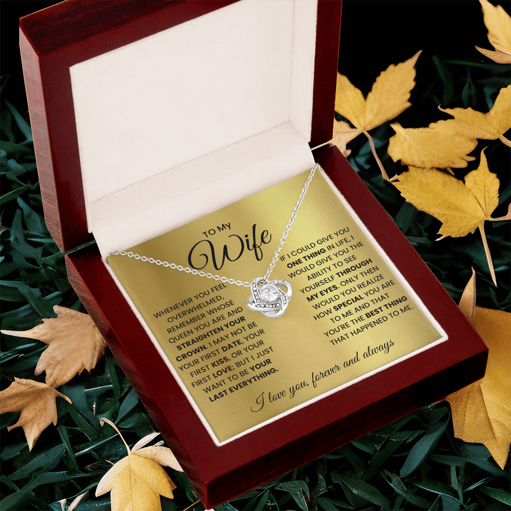 Love Knot Necklace for Wife – Forever & Always, Gift from Husband