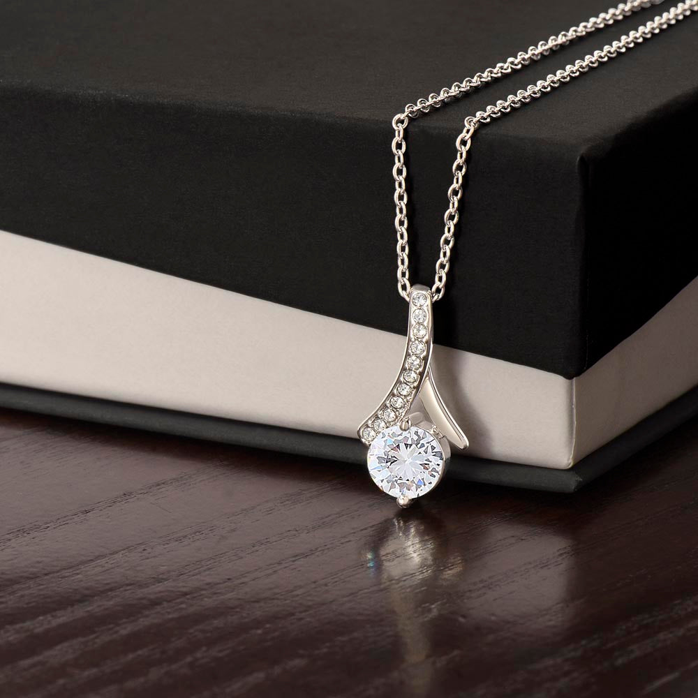 Enchanting Beauty Necklace – Elegant Ribbon Pendant Gift for Her