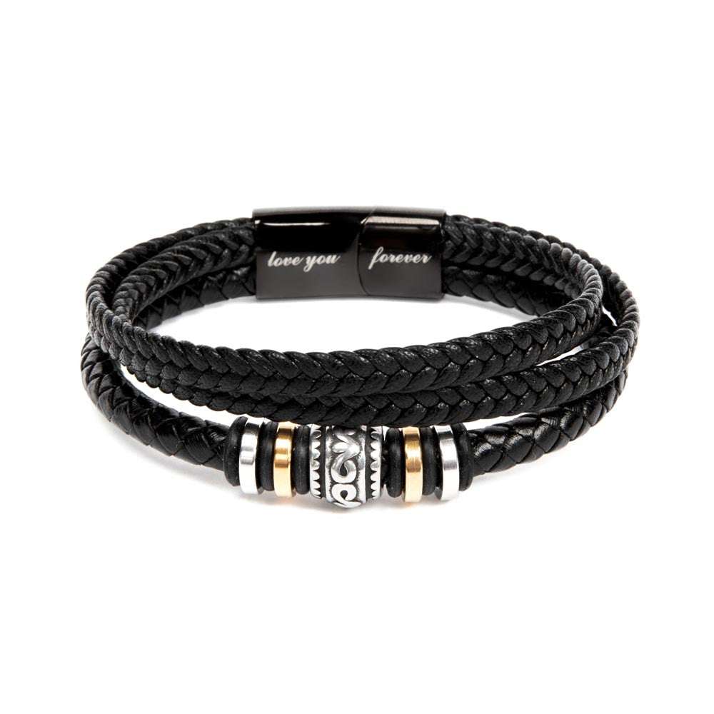 To My Grandson – “Love You Forever” Bracelet, Meaningful Gift from Grandma or Grandpa