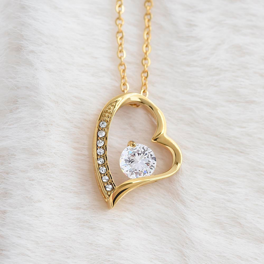 Personalized Forever Love Necklace – Custom Name Gift for Her, Romantic Heart Pendant