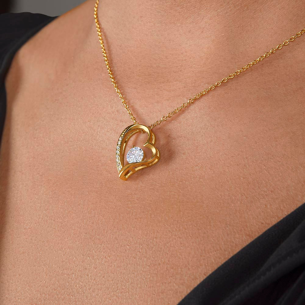 Personalized Forever Love Necklace – Custom Name Gift for Her, Romantic Heart Pendant