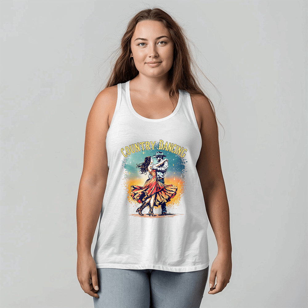 Country Dancing Tank Top – Western Dance Apparel - Lovers - Partners - Versatile Zing