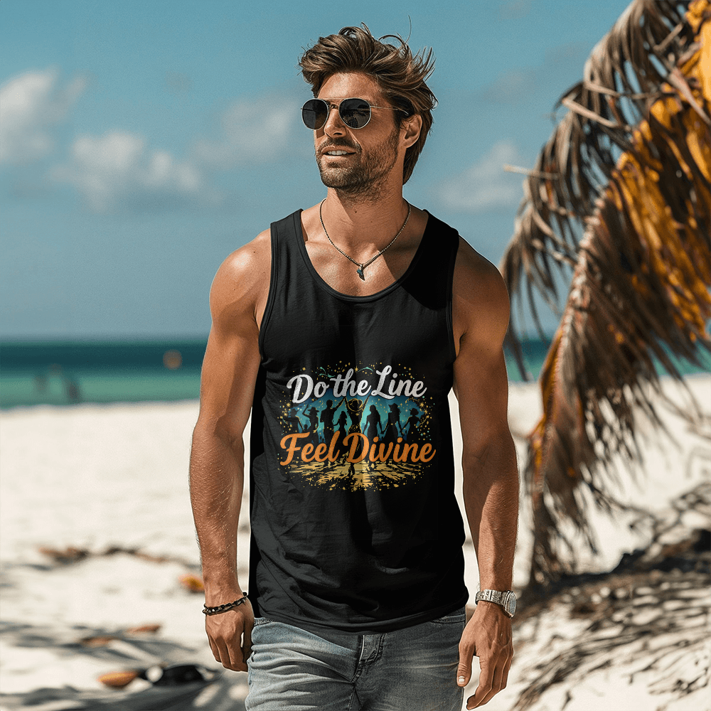 Do the Line Feel Divine Line Dancing Tank Top – Unisex Country Dance Apparel