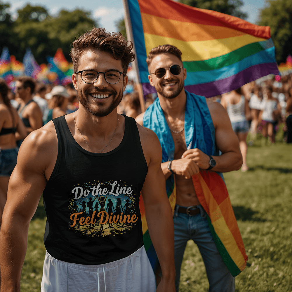 Do the Line Feel Divine Line Dancing Tank Top – Unisex Country Dance Apparel - Versatile Zing