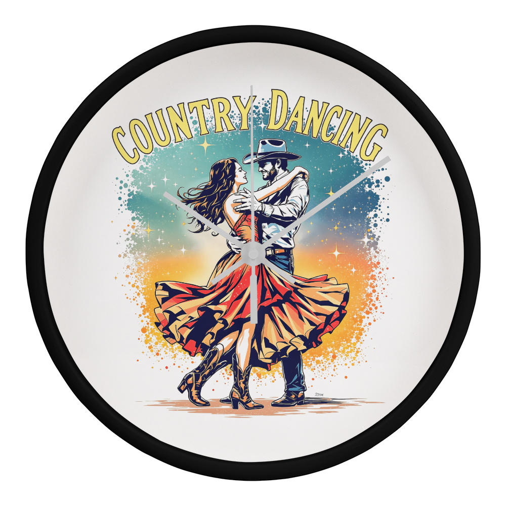 Country Dancing Wall Clock – Western Home Décor Gift
