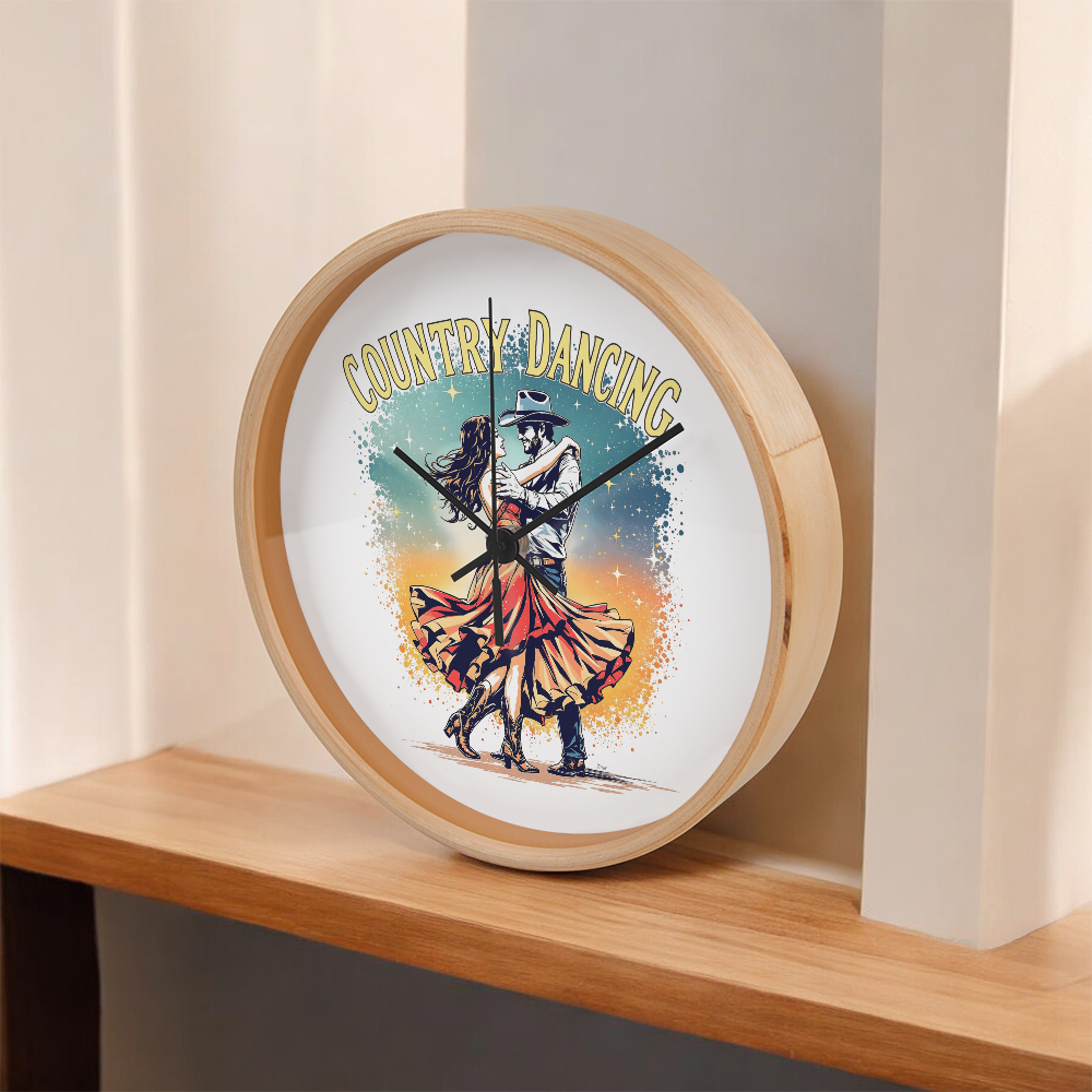 Country Dancing Wall Clock – Western Home Décor Gift