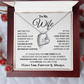 To My Wife – Forever Love Necklace, Romantic Heart Pendant