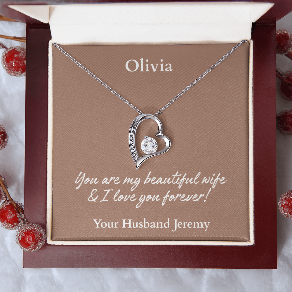 Personalized Name Forever Love Necklace – The Perfect Gift for Your Wife - Versatile Zing