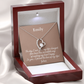Personalized Forever Love Necklace – Custom Name Gift for Her, Romantic Heart Pendant
