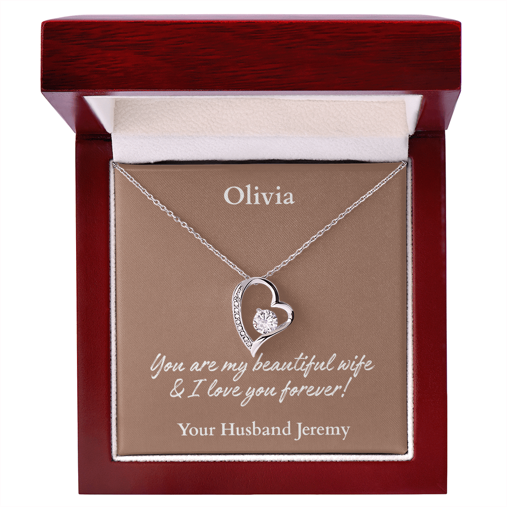 Personalized Name Forever Love Necklace – The Perfect Gift for Your Wife - Versatile Zing