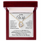To My Wife – Forever Love Necklace, Romantic Heart Pendant