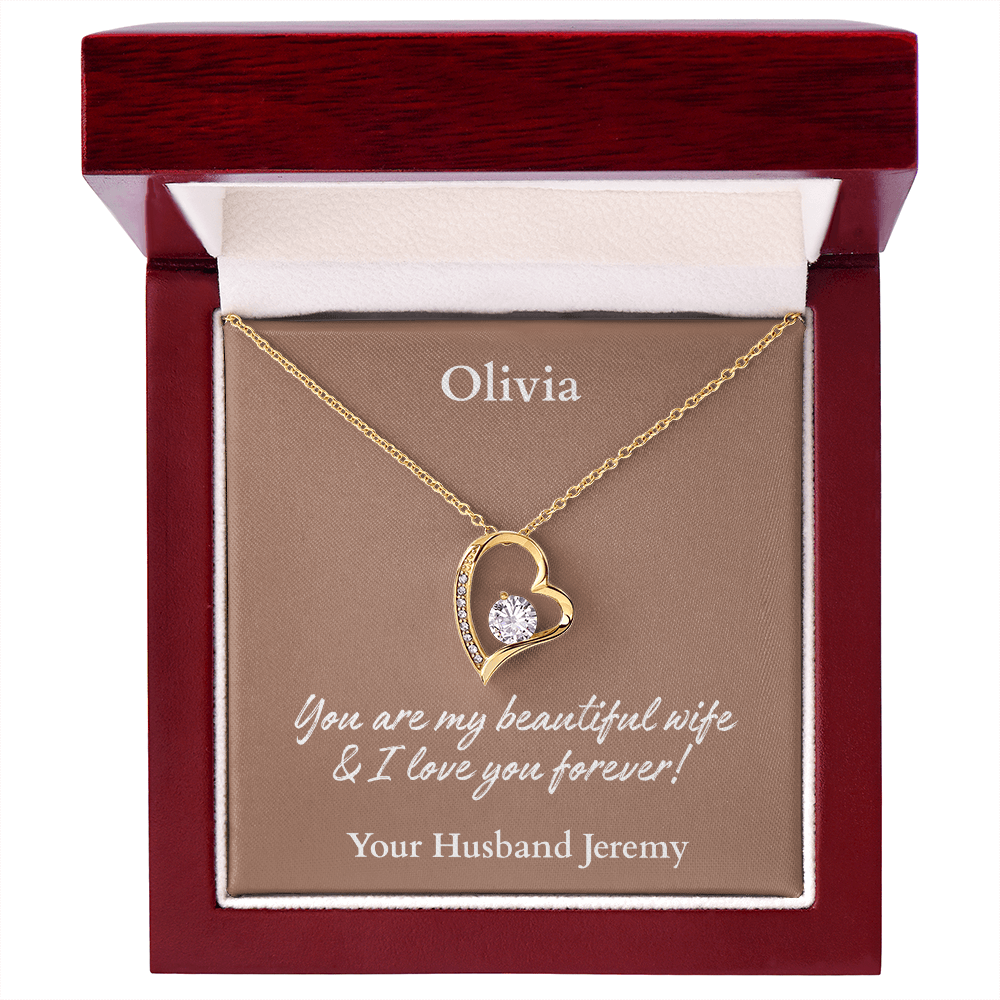 Personalized Name Forever Love Necklace – The Perfect Gift for Your Wife - Versatile Zing