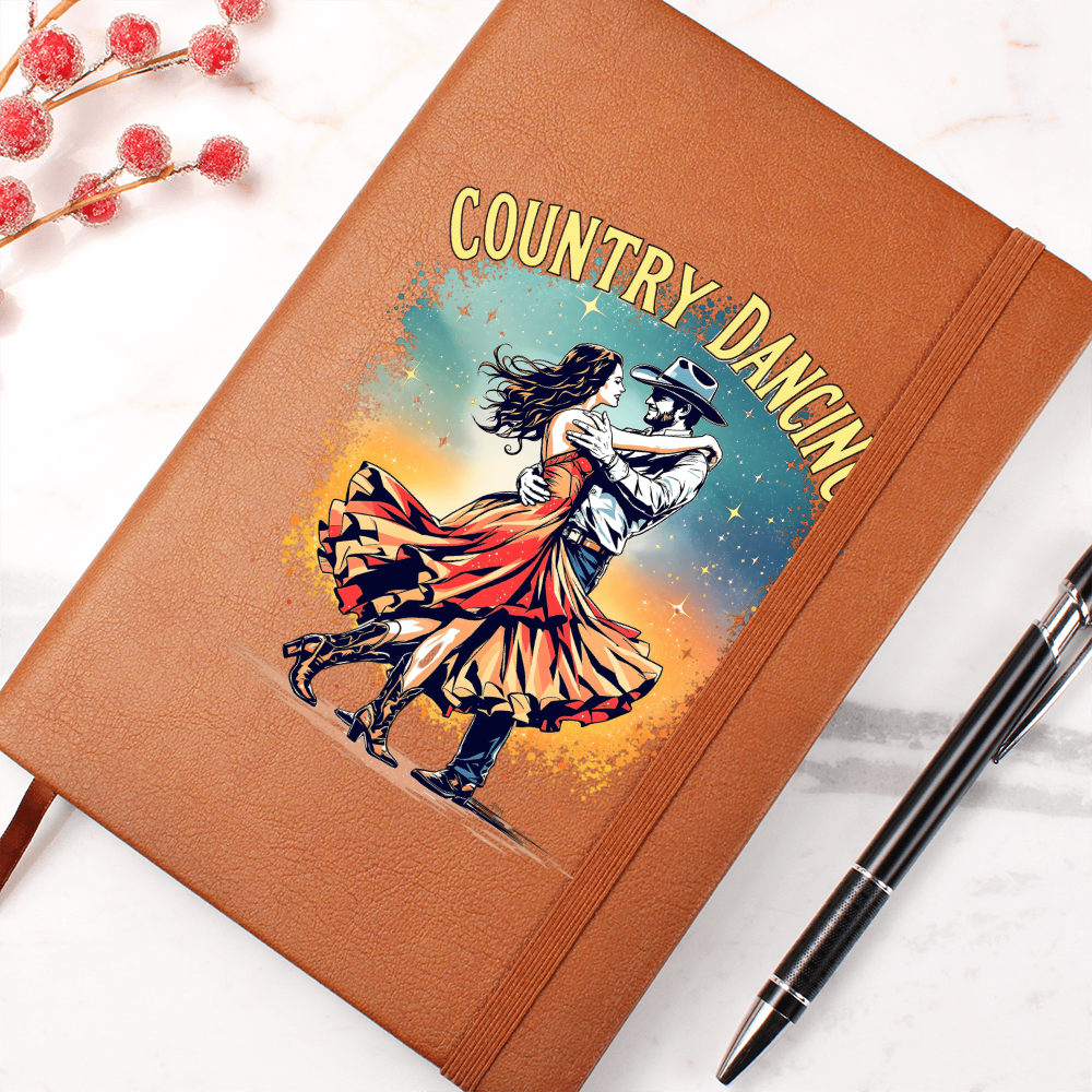 Country Dancing Journal – Western Leather Notebook for Dancers