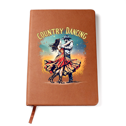 Country Dancing Journal – Western Leather Notebook for Dancers