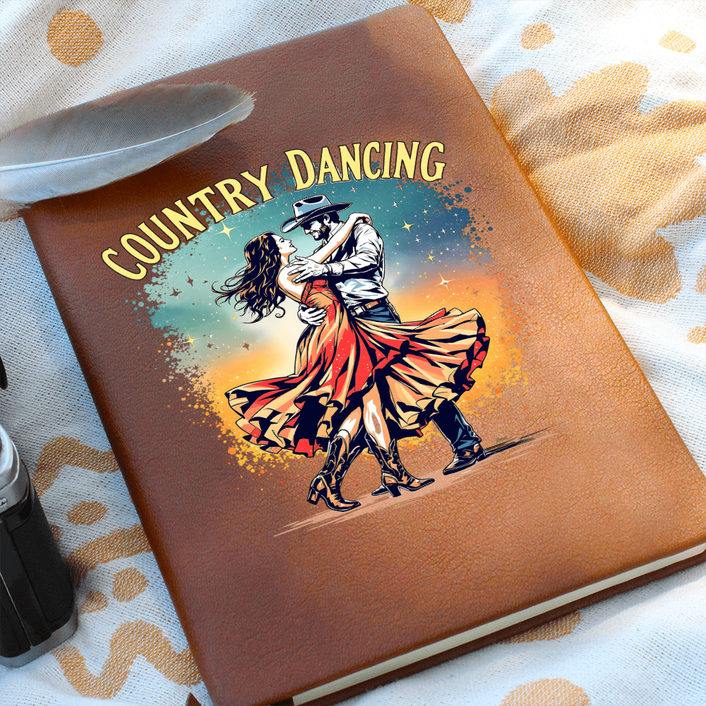 Country Dancing Journal – Western Leather Notebook for Dancers
