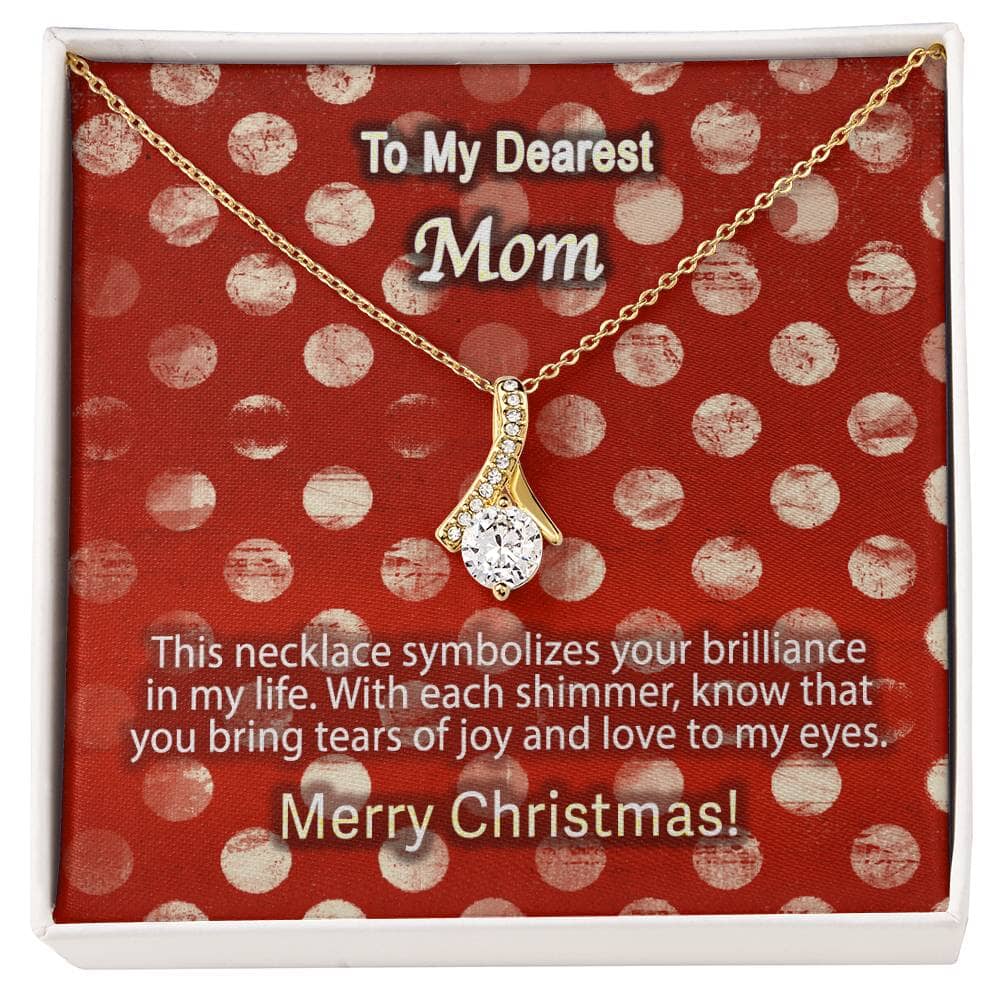 Brilliant Love Necklace - A Touch of Joy for Mom this Christmas Jewelry ShineOn Fulfillment 18K Yellow Gold Finish Standard Box 