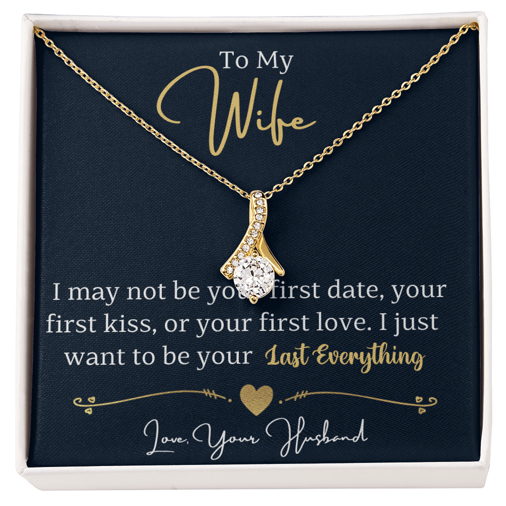To My Wife Enchanting Beauty Necklace – Forever & Always, Elegant Gift from Husband - Versatile Zing