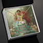 "Classic Love Masterpiece" - Soulmate Necklace with Crystal Pendant  in Romantic Art Gift Box (Available in White & Yellow Gold)