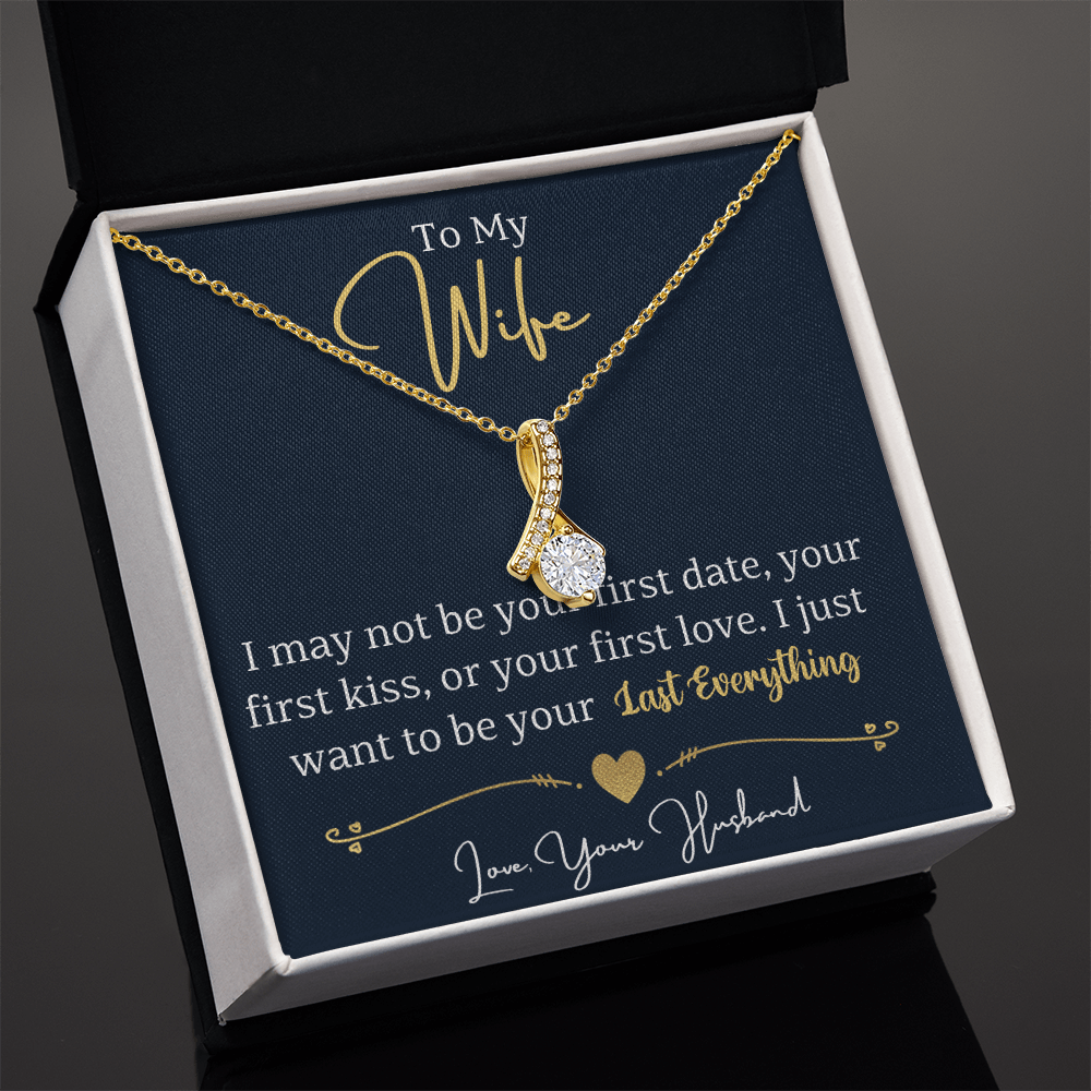 To My Wife Enchanting Beauty Necklace – Forever & Always, Elegant Gift from Husband - Versatile Zing