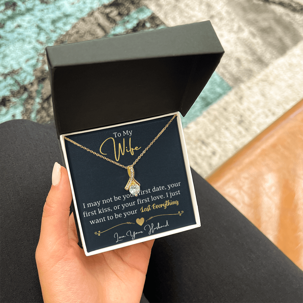 To My Wife Enchanting Beauty Necklace – Forever & Always, Elegant Gift from Husband - Versatile Zing