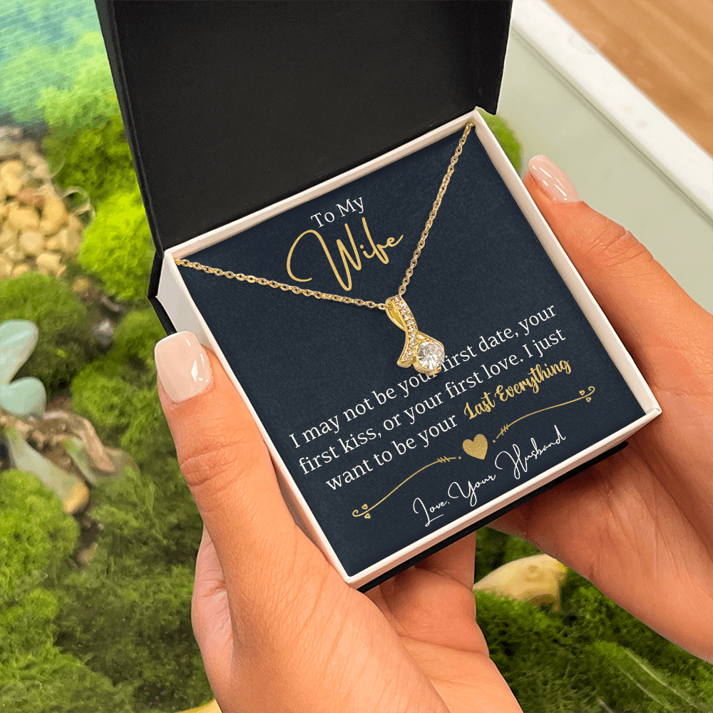 To My Wife Enchanting Beauty Necklace – Forever & Always, Elegant Gift from Husband - Versatile Zing