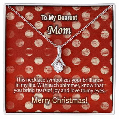 Brilliant Love Necklace - A Touch of Joy for Mom this Christmas Jewelry ShineOn Fulfillment White Gold Finish Standard Box 