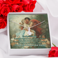 "Classic Love Masterpiece" - Soulmate Necklace with Crystal Pendant  in Romantic Art Gift Box (Available in White & Yellow Gold)
