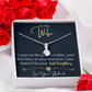 To My Wife  Enchanting Beauty Necklace  – Forever & Always, Elegant Gift from Husband