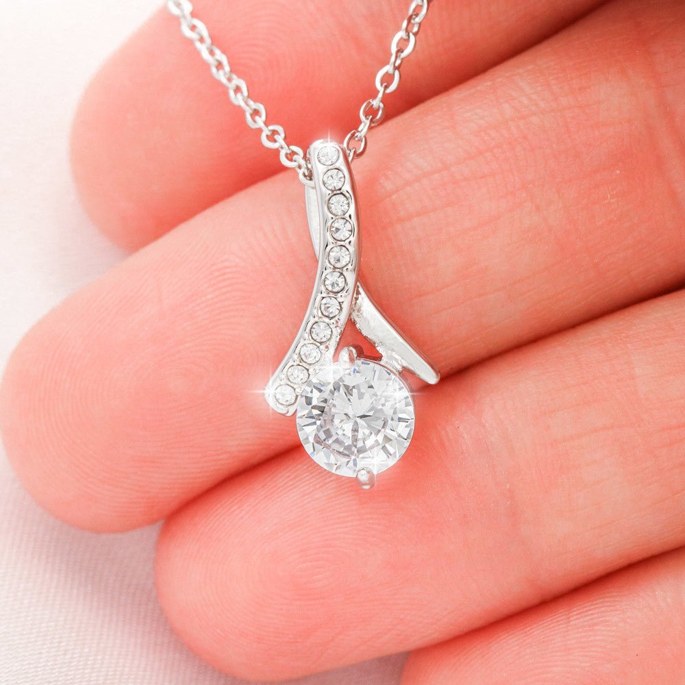 To My Wife Enchanting Beauty Necklace – Forever & Always, Elegant Gift from Husband - Versatile Zing