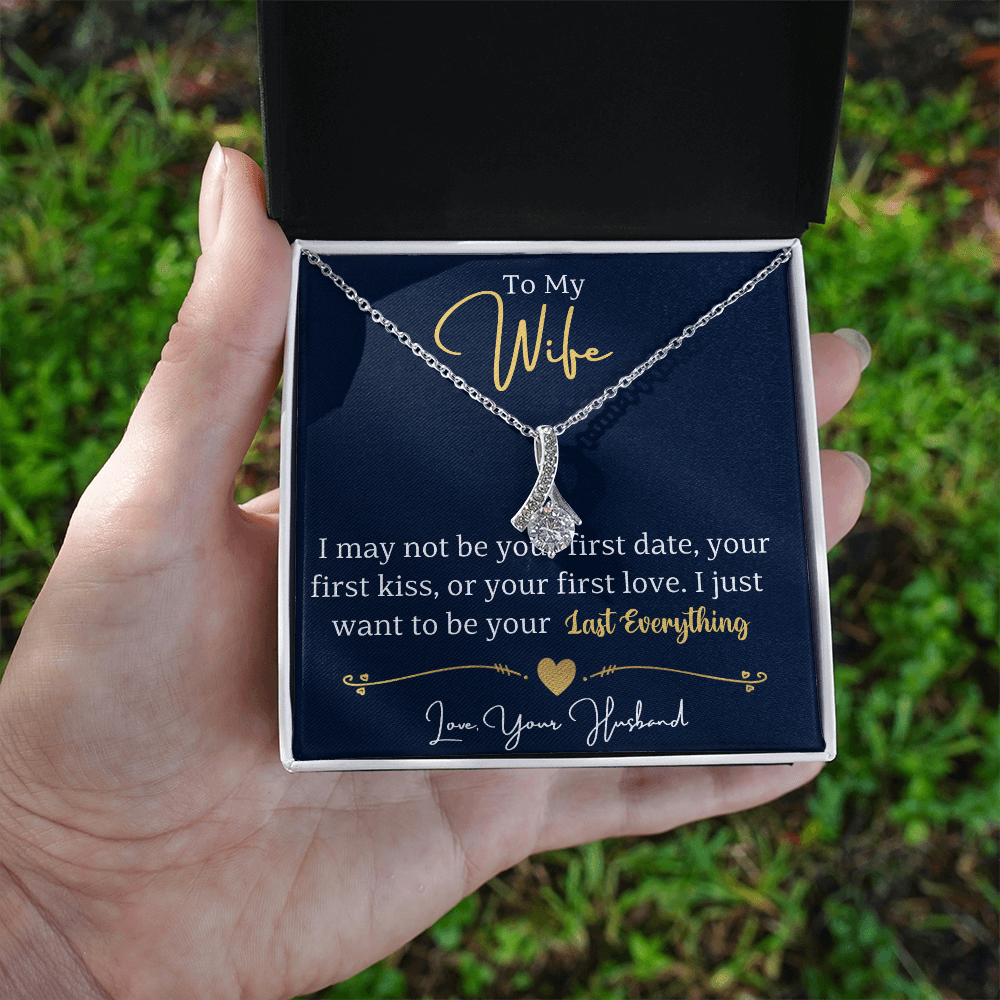 To My Wife Enchanting Beauty Necklace – Forever & Always, Elegant Gift from Husband - Versatile Zing
