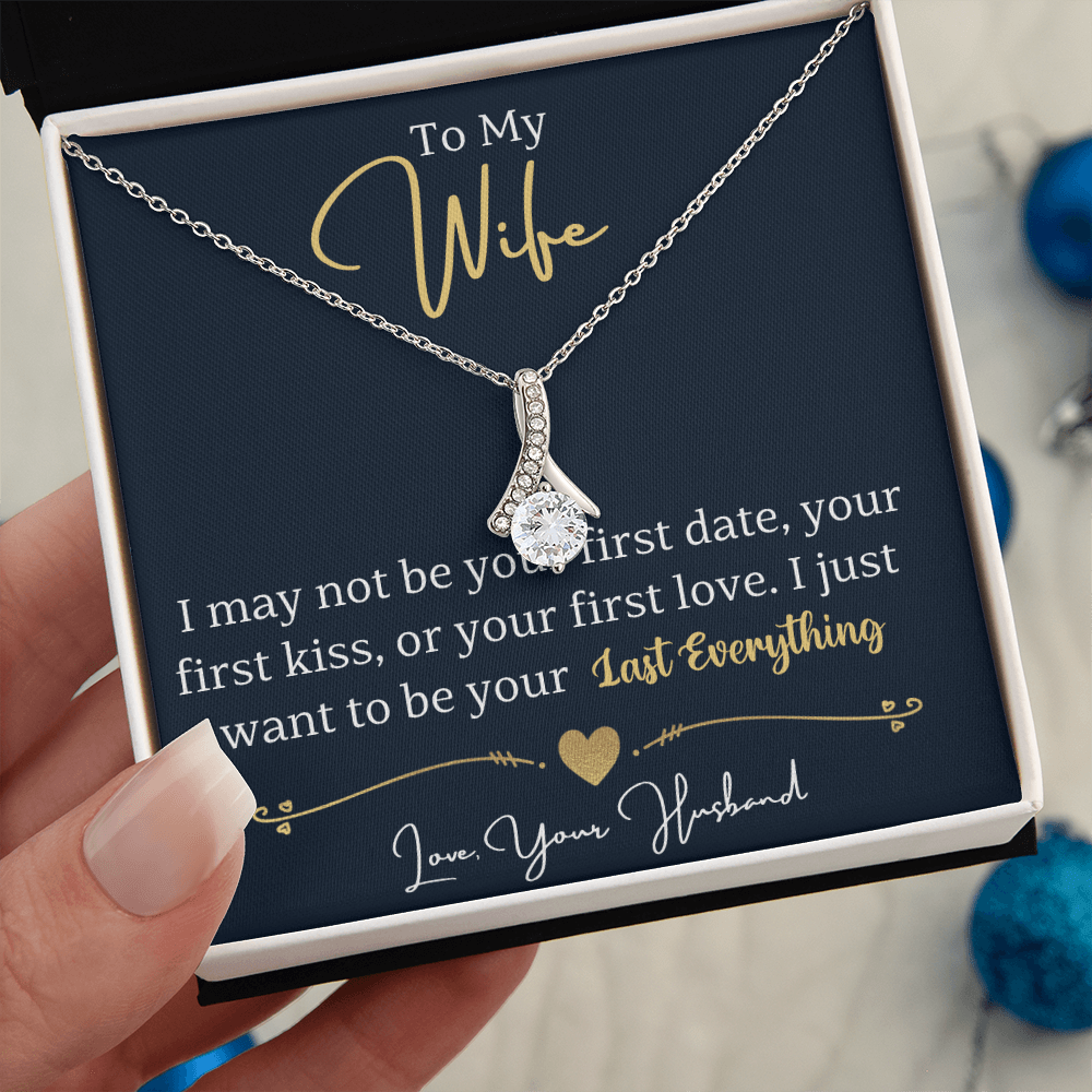 To My Wife Enchanting Beauty Necklace – Forever & Always, Elegant Gift from Husband - Versatile Zing