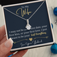 To My Wife  Enchanting Beauty Necklace  – Forever & Always, Elegant Gift from Husband